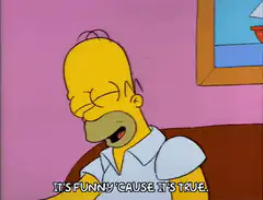 Homer Simpson It's Funny 'Cause It's True