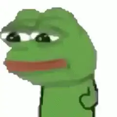 Pepe the Frog looking around