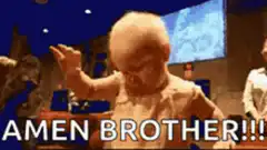 Baby dancing amen brother