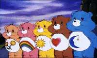 Care Bears shining rainbow