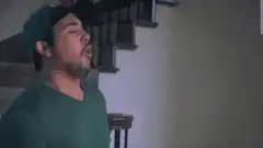 man breathing rainbow