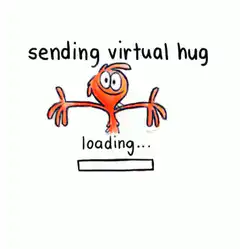 sending virtual hug loading