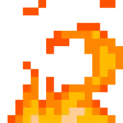 pixel art fire animation