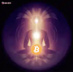 Meditating Bitcoin Symbol