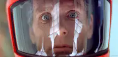 Michael Douglas in Wall Street helmet