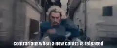 Contrarians when a new contra is released
