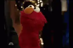 Elmo looks around and leaves