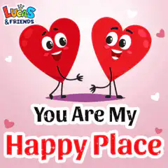 Lucas & Friends hearts hug