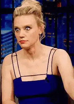 Kate McKinnon wide eyes reaction