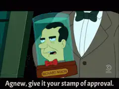 Futurama Nixon stamp of approval