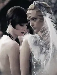 Cate Blanchett and Lily Cole 1920s fashion