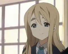 Anime girl smiling and talking