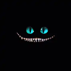 Cheshire Cat grin in the dark