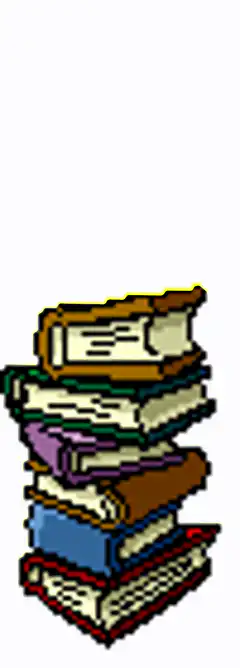 pixel art books stacking up