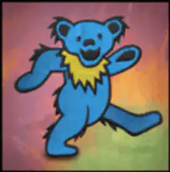 Grateful Dead Dancing Bear color swap