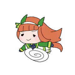 chibi girl spinning plate