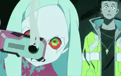 Violet gives the middle finger