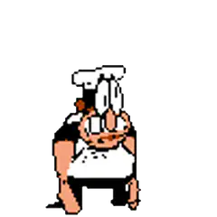 pixel art chef dancing