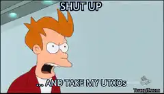 Fry Shut Up And Take My UTXOs