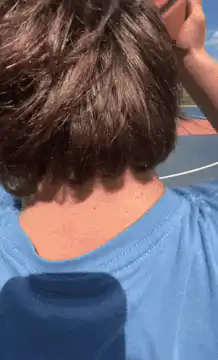 Man misses basketball shot and high fives