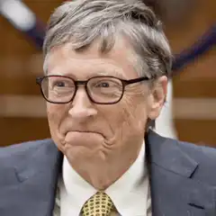 Bill Gates skeptical face