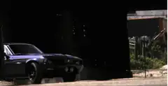 Black Mustang fast car drift