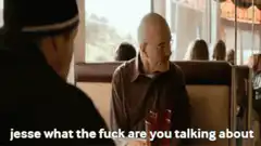 Walter White Jesse what the fuck are you talking about