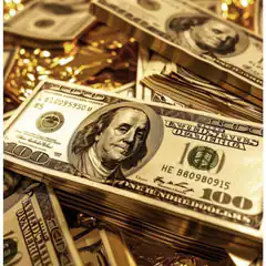 Benjamin Franklin winking on hundred dollar bill