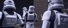 Stormtroopers dancing in an alley