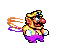 Wario pixel art dance