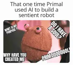 Primal sentient robot coconut