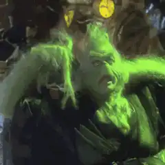The Grinch screaming in anger