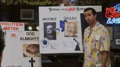 Charlie Day flips Aristotle on whiteboard
