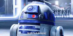R2-D2 excited beeps