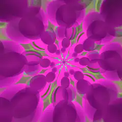 Colorful fractal kaleidoscope animation