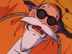 Master Roshi dizzy