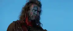 William Wallace raises sword