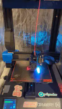 Laser cutter engraving a heart