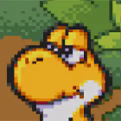pixel art dog with sunglasses