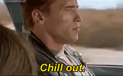 Arnold Schwarzenegger says chill out