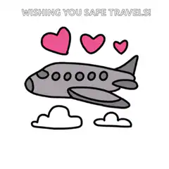 Wishing You Safe Travels Airplane GIF