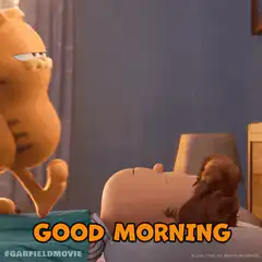 Garfield wakes Jon up