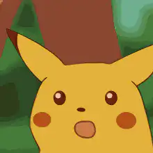 Pikachu surprised face