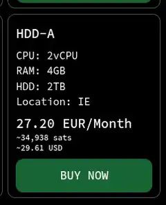 HDD-A VPS hosting plan