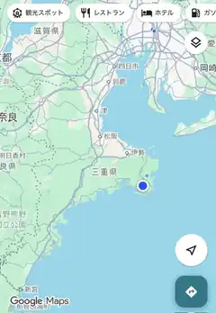 Google Maps view of Mie Prefecture Japan