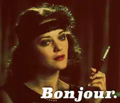 Marion Cotillard Bonjour
