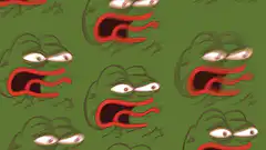 Pepe the Frog screaming pattern