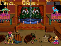 Saloon stage gameplay