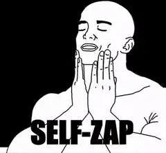 Self-Zap Hands on Face