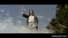 Man surfing on a wave